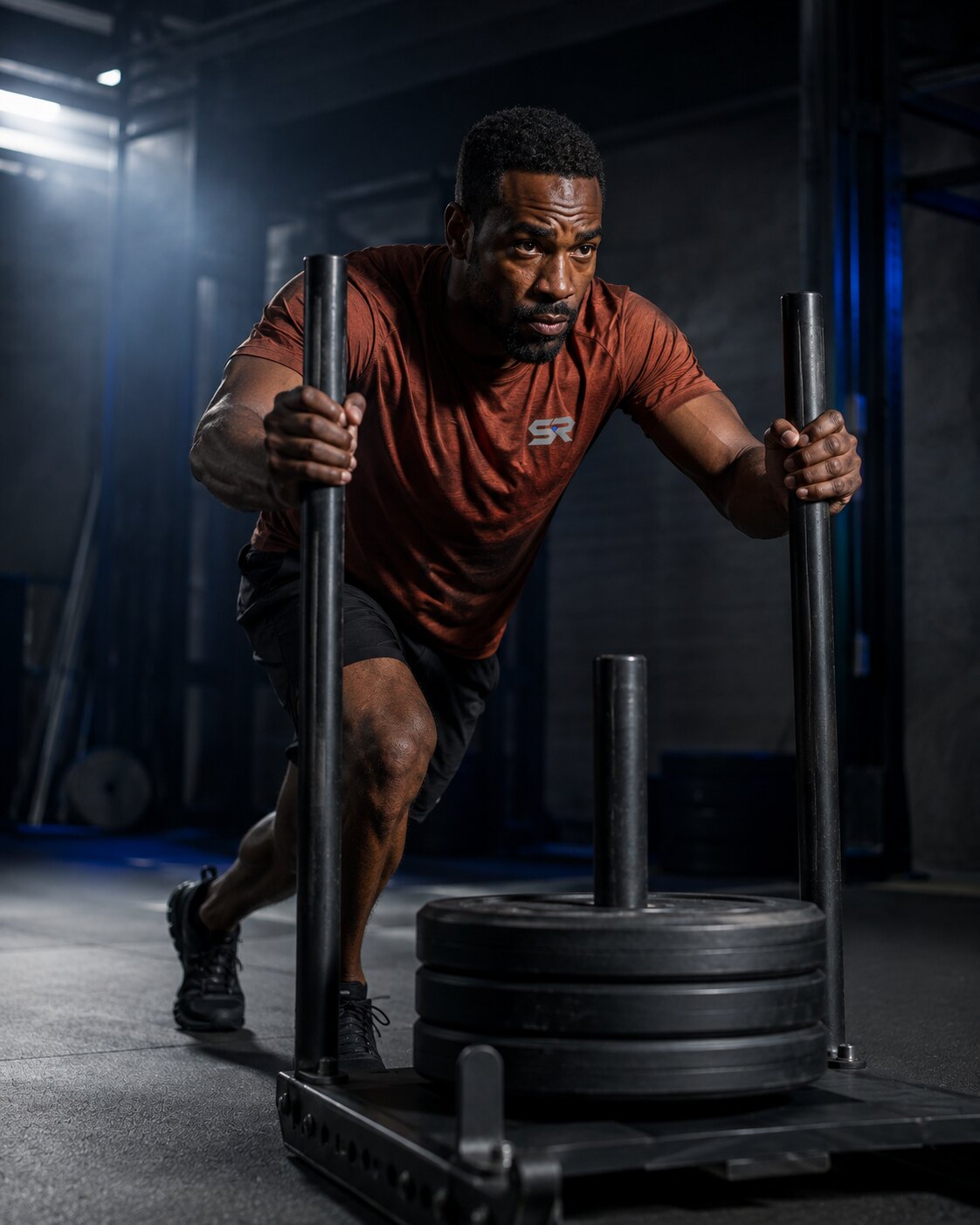 Man training in Sideline Ritual performance apparel
